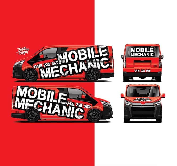 Mobile Mechanic Wrap - Homepage - Five Three Designs